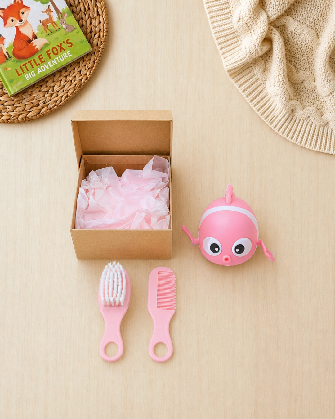šOriginal Carterās Baby Girl "Bath Time Bliss" Deluxe Box ā 10-Piece Sheep Collection