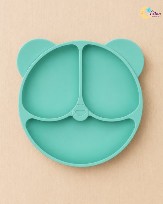 🐻 Baby Unisex 6-Piece Feeding Set – Mint Green Bear