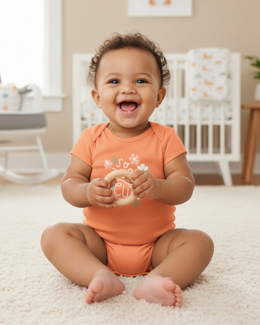 🌸 Carter’s Original Baby Girl Short-Sleeve Bodysuits – Pastel Florals (5-Pack)