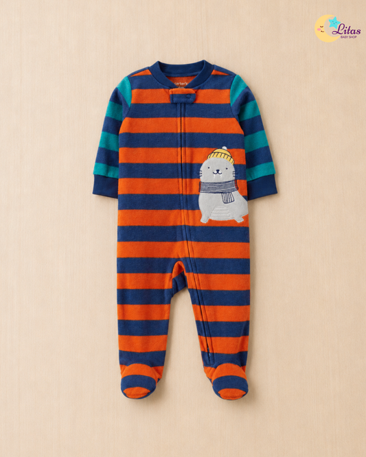 💙 Baby Boy "Winter Dino & Seal" All-Carter’s Value Pack – 6-Piece Boutique Collection