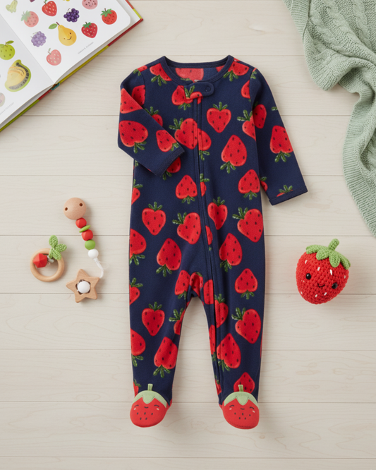 🌸 Baby Girl "Strawberry Fields" All-Carter’s Value Pack – 5-Piece Boutique Collection