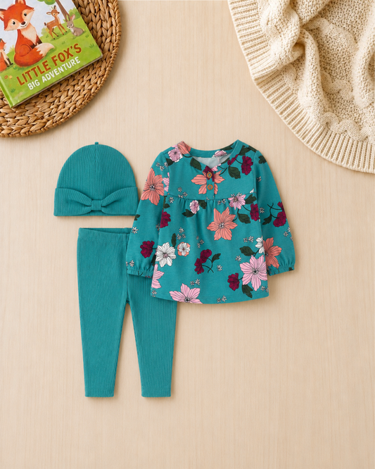 🍁Original Carter’s Baby Girl "Golden Garden" 9-Piece Baby Bundle