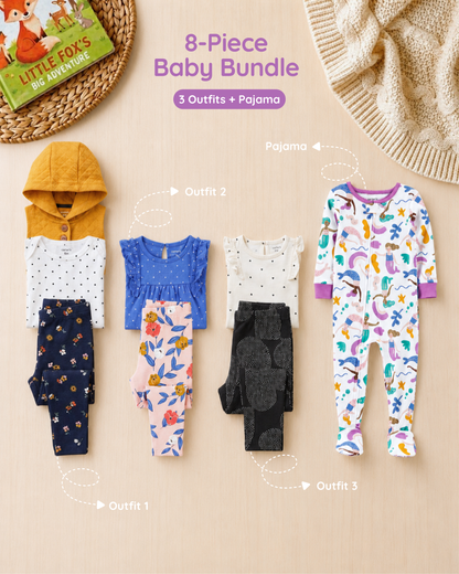 🧜‍♀️Original Carter’s Baby Girl "Under the Sea" 8-Piece Baby Bundle