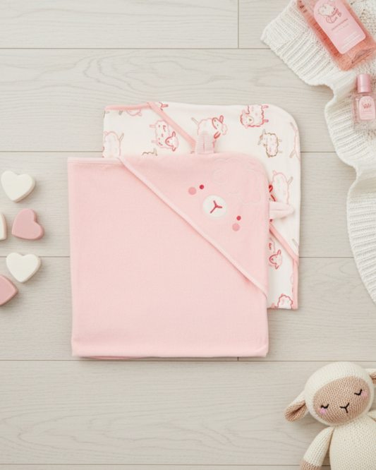 🛁 Carter’s Baby Girl "Bath Time Bliss" Deluxe Gift Box – 10-Piece Sheep Collection