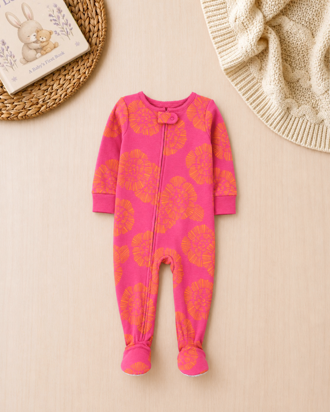 🦒 Original Carter’s Baby Girl "Sleepy Safari" Baby Box – 9-Piece Baby Essentials Collection