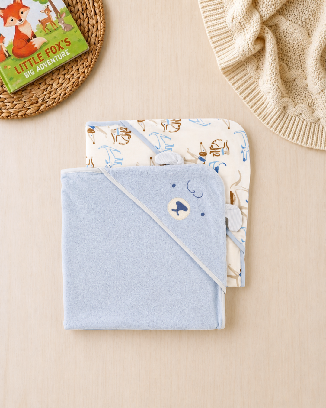 🛁Original Carter’s Baby Boy "Bath Time Bliss" Deluxe Box – 10-Piece Puppy Collection