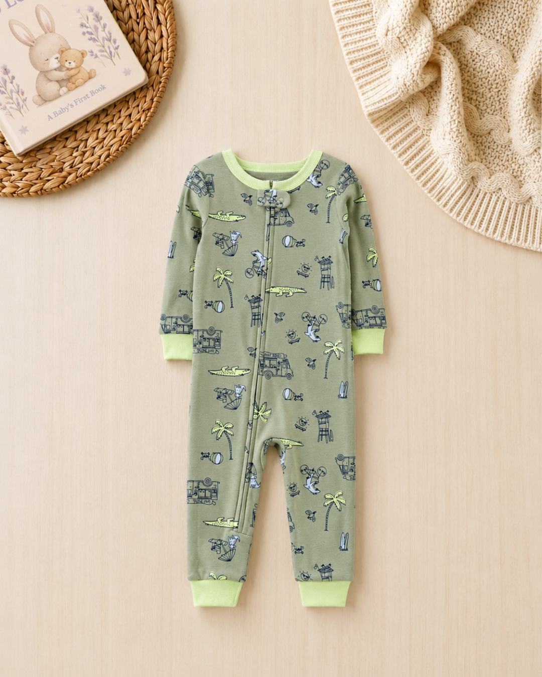 🦁 Original Carter’s Baby Boy "Safari King" Baby Box – 9-Piece Adventure Essentials Collection