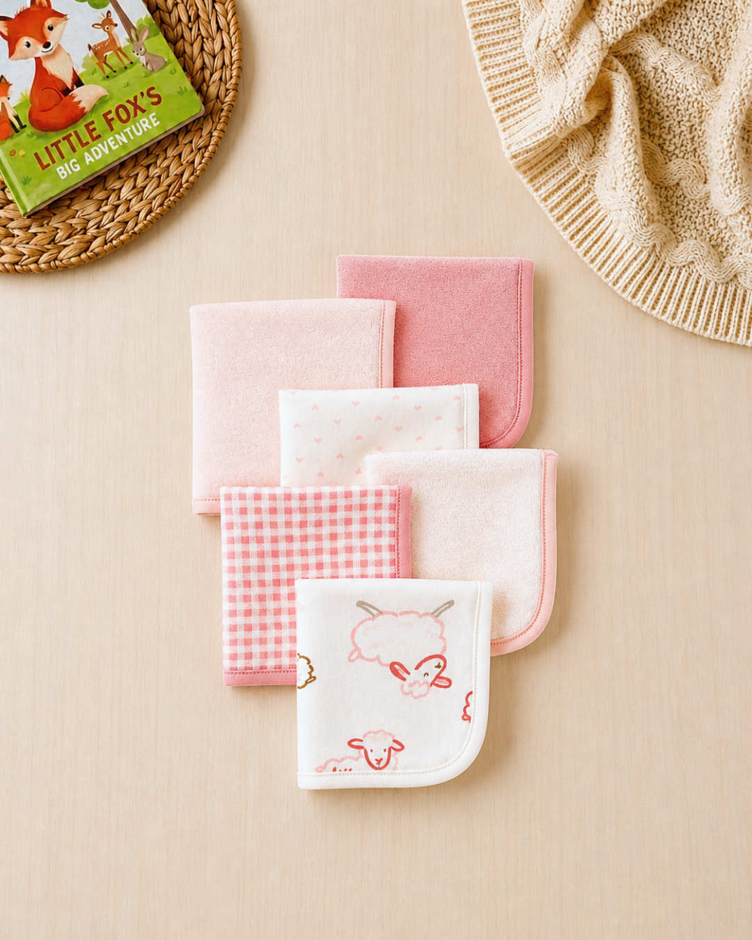🛁 Carter’s Baby Girl "Bath Time Bliss" Deluxe Gift Box – 10-Piece Sheep Collection