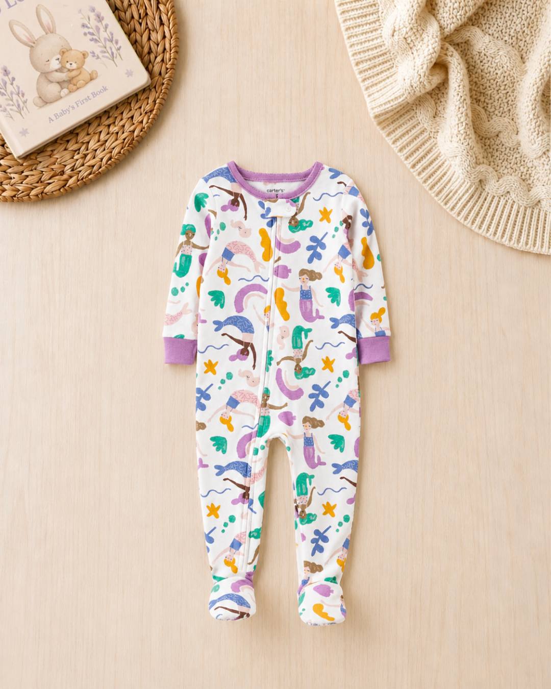 🦒 Original Carter’s Baby Girl "Sleepy Safari" Baby Box – 9-Piece Baby Essentials Collection