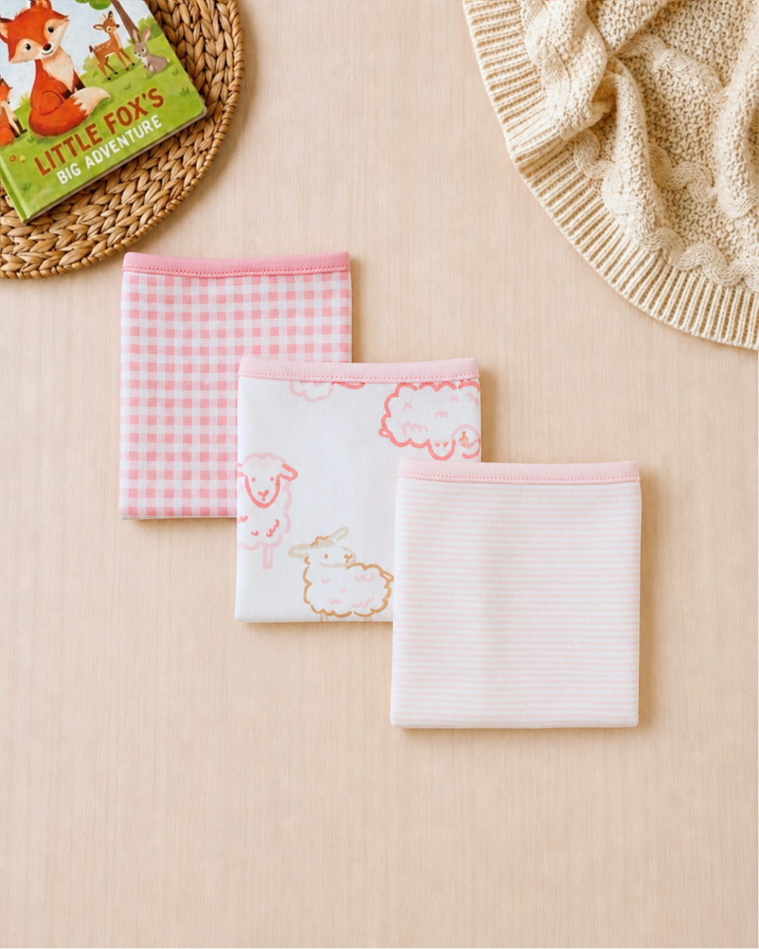 🛁 Baby Girl "Little Lamb" Premium Bath Time Set – 6-Piece Carter’s Essentials Collection