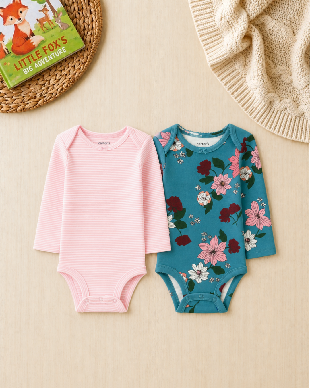 🐰Original Carter’s Baby Girl "Bunny & Ladybug" Premium Box – 6-Piece Boutique Starter Collection