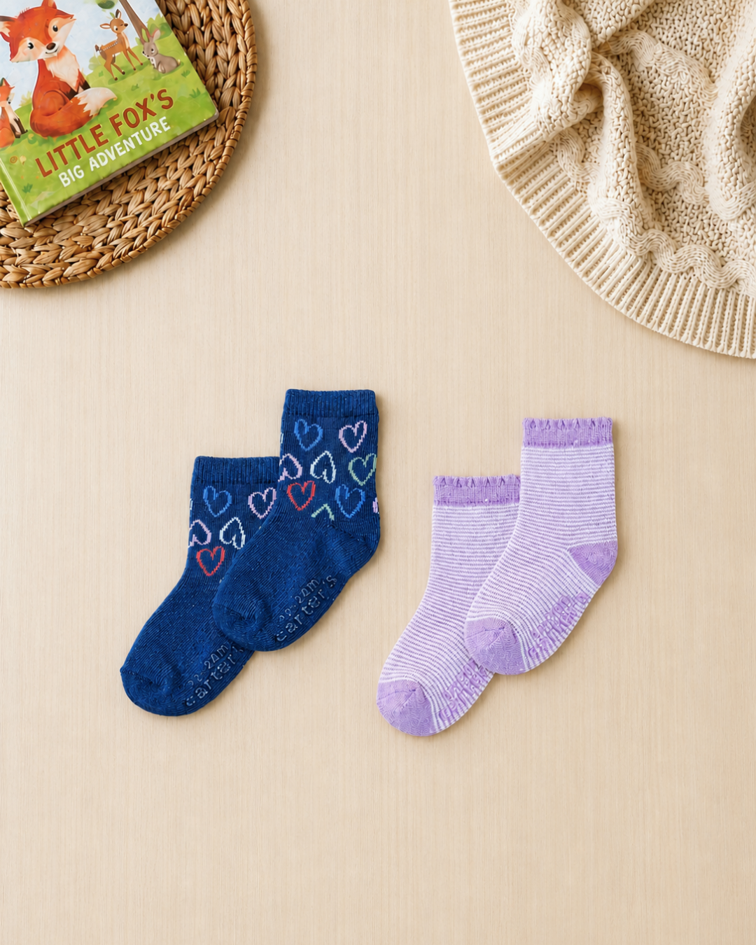 🦒 Carter’s Baby Girl "Sleepy Safari" Deluxe Gift Box – 9-Piece Essential Collection