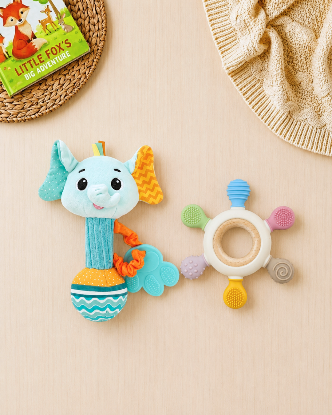 🐘 Carter’s Baby Boy "Tiny & Wild" Deluxe Gift Box – 13-Piece Essential Collection
