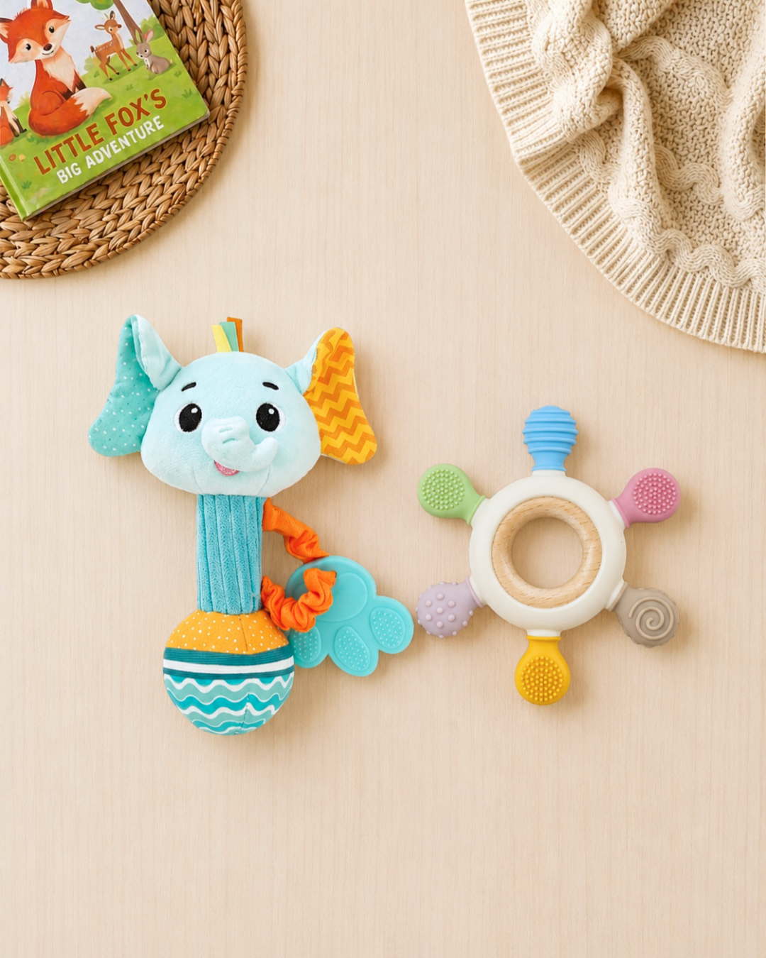 🐘Original Carter’s Baby Boy "Tiny & Wild" Deluxe Box – 13-Piece Essential Collection