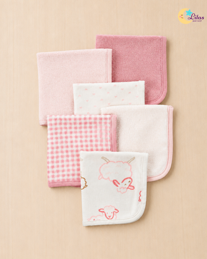 🛁Original Carter’s Baby Girl "Bath Time Bliss" Deluxe Box – 10-Piece Sheep Collection