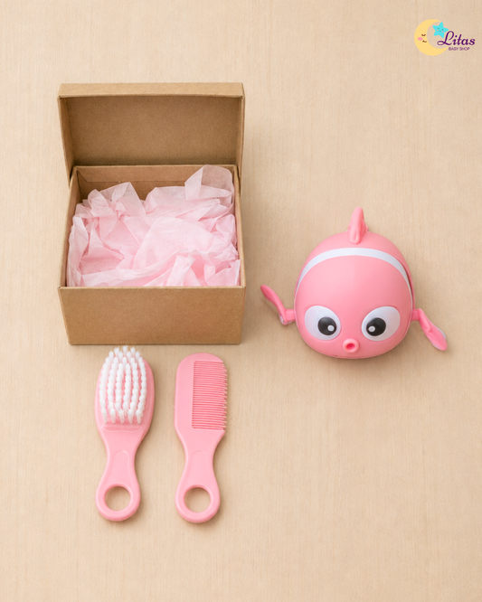 🛁Original Carter’s Baby Girl "Bath Time Bliss" Deluxe Box – 10-Piece Sheep Collection