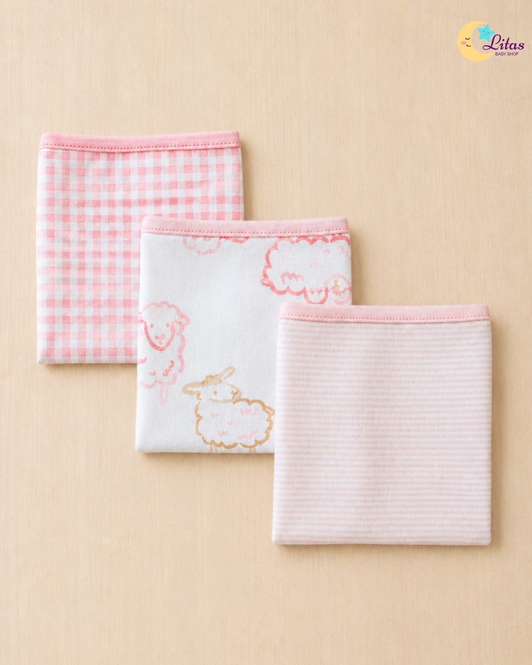 🛁 Original Carter’s Baby Girl "Little Lamb" Premium Bath Box – 6-Piece Essentials Collection