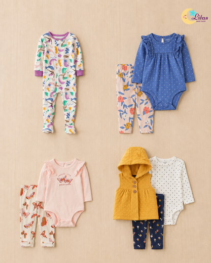 🧜‍♀️Original Carter’s Baby Girl "Under the Sea" 8-Piece Baby Bundle