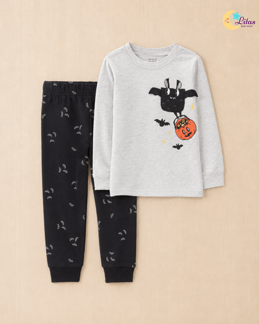 🦇 Carter’s Baby Boy 2-Piece Halloween Bat Top & Pants Set