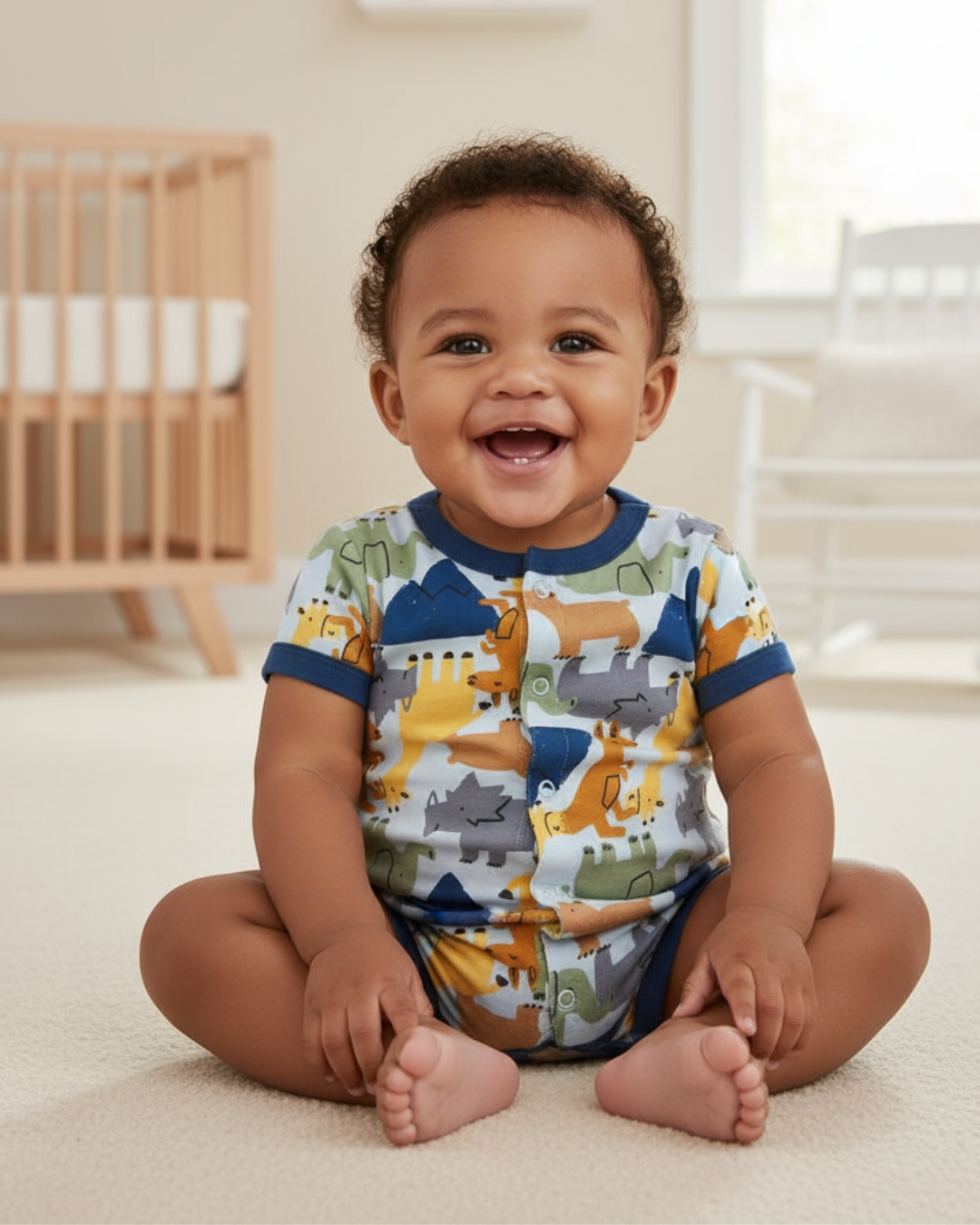 🏔️ Carter’s Baby Boy Wild Friends Mountain Romper – Adventure Style