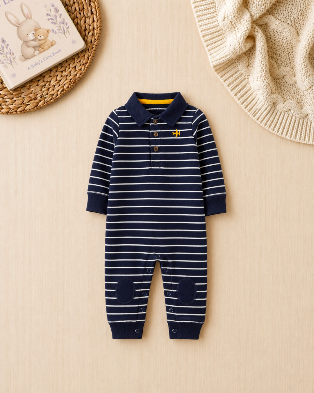 💙 Original Carter’s Baby Boy "Tiny Traveler" 8-Piece Baby Bundle