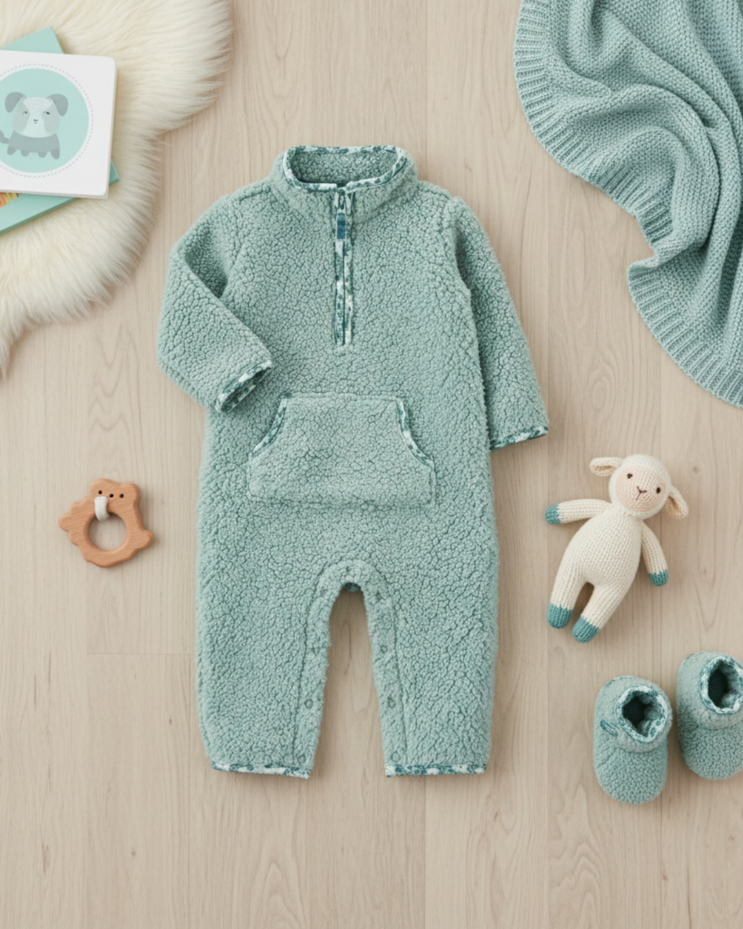 🌸 Baby Girl "Sage & Blossom" All-Carter’s Value Pack – 6-Piece Boutique Collection