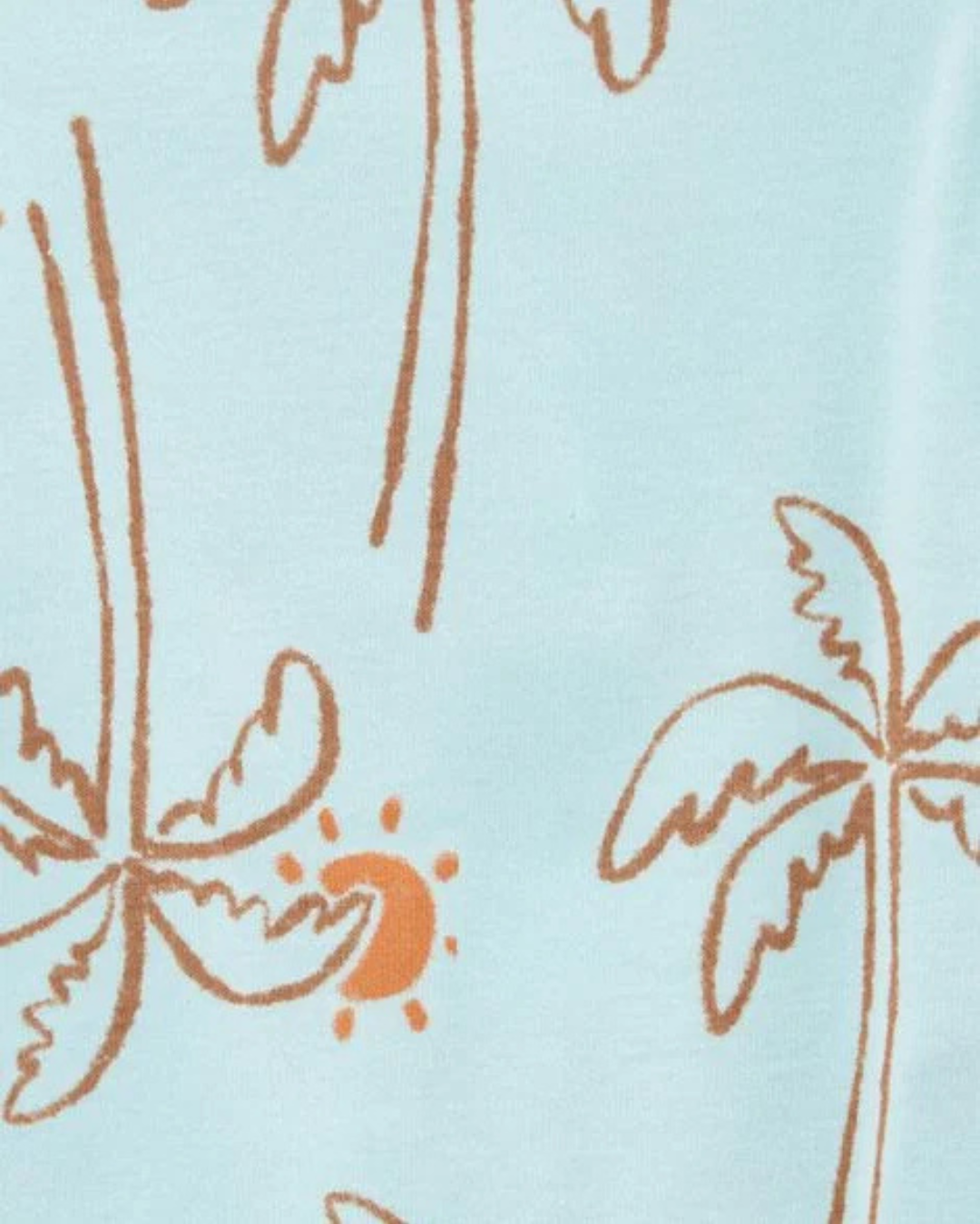🌴 Original Carter’s Baby Boy 5-Pack Sleeveless Bodysuits – Palm Trees & Crabs
