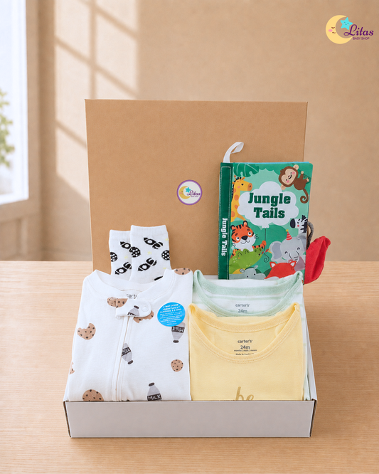 🌙Original Carter’s Baby Boy "Little Dreamer" Baby Box –5-Piece Sleep Essentials Collection