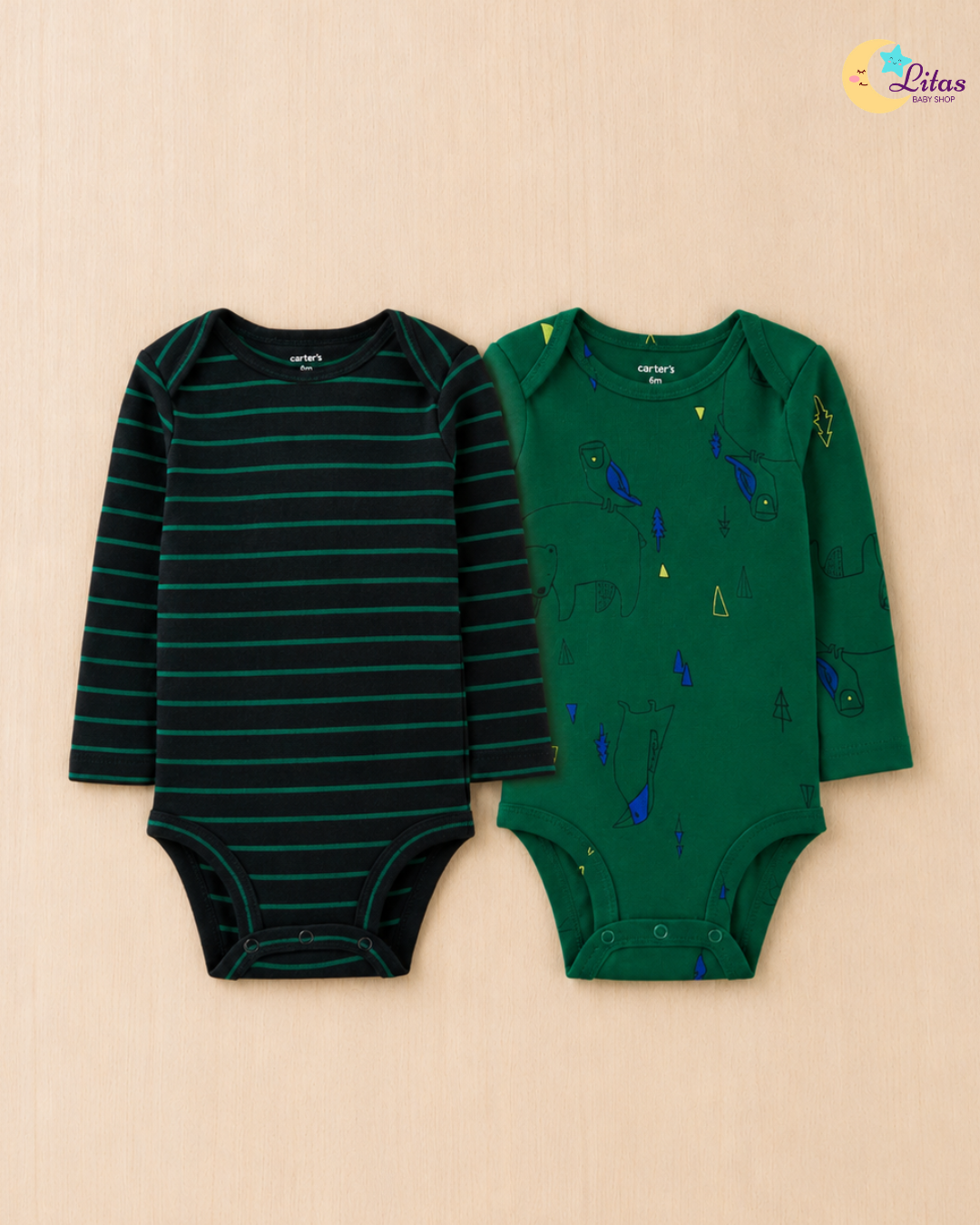 🦕Original Carter’s Baby Boy "Dino & Lion" Premium Box – 6-Piece Boutique Starter Collection