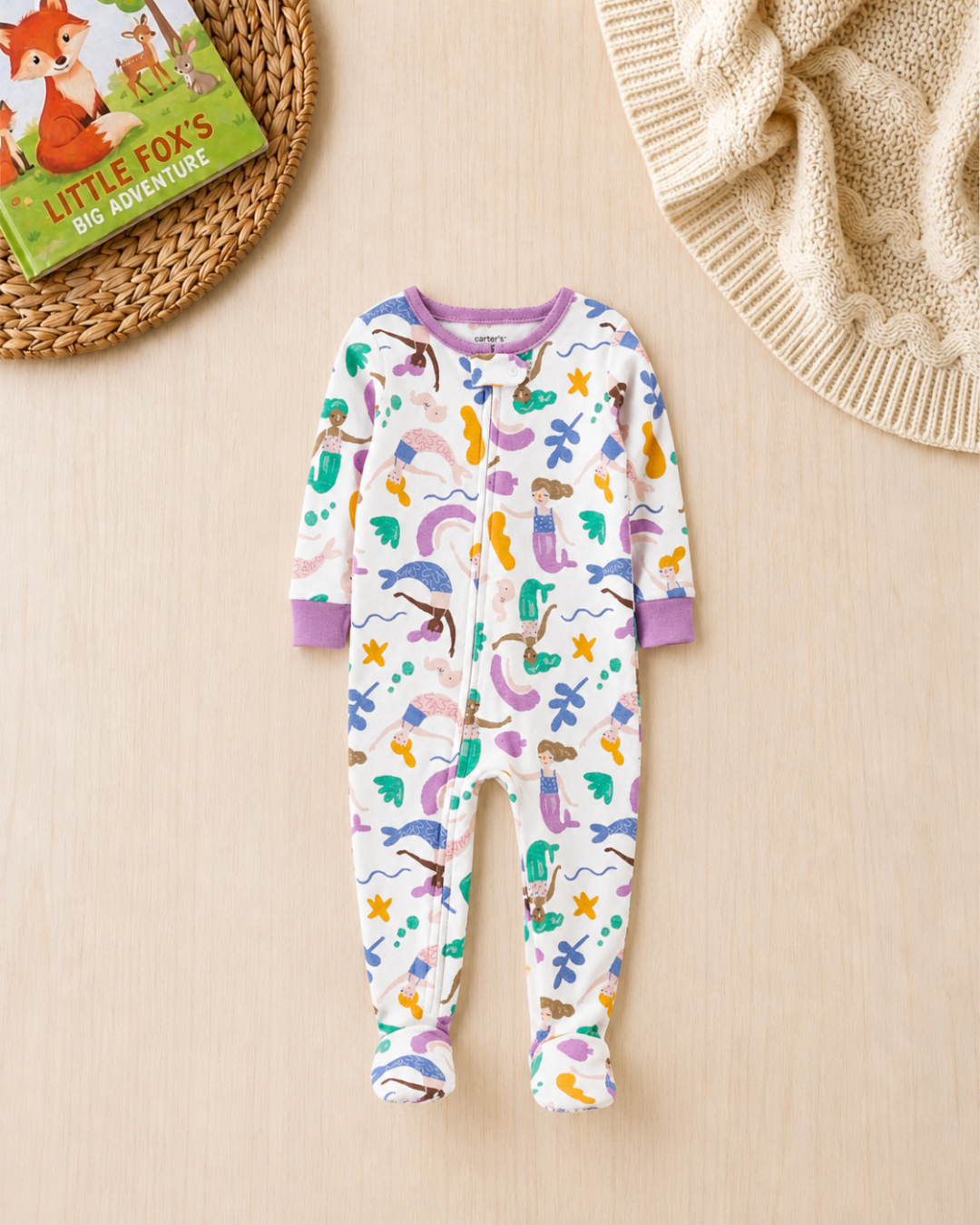 🧜‍♀️Original Carter’s Baby Girl "Under the Sea" 8-Piece Baby Bundle