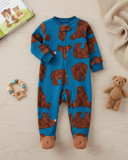 💙 Baby Boy "Lumberjack & Bear" All-Carter’s Value Pack – 8-Piece Boutique Collection