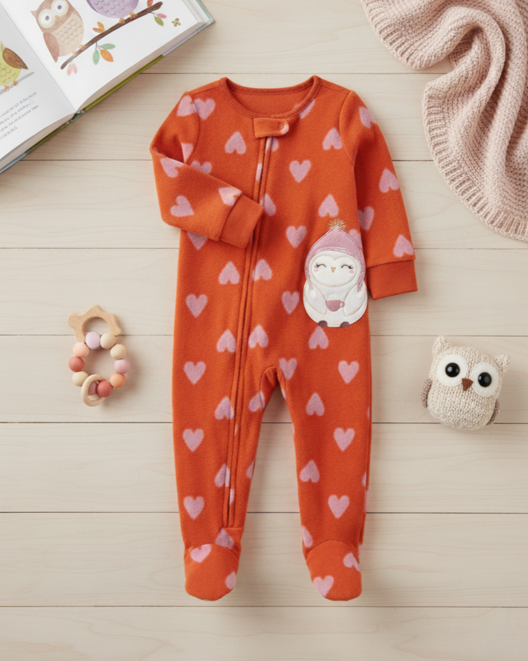 🌸 Baby Girl "Sherpa & Mustard" All-Carter’s Value Pack – 6-Piece Boutique Collection