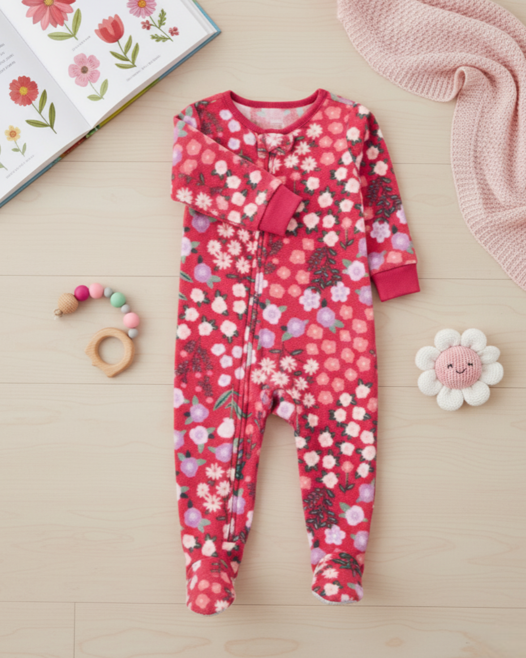 🌸 Baby Girl "Cozy Nordic" All-Carter’s Value Pack – 7-Piece Boutique Collection