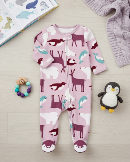 🌸 Baby Girl "Arctic Blooms" All-Carter’s Value Pack – 9-Piece Boutique Collection