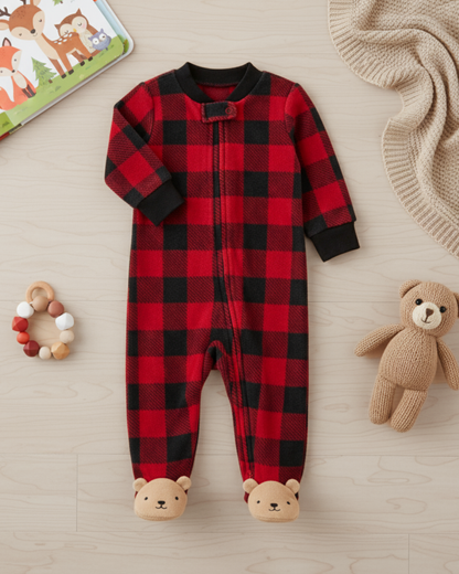 💙 Baby Boy "Buffalo Bear" All-Carter’s Value Pack – 5-Piece Boutique Collection