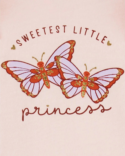 🦋 Original Carter’s Baby Girl 2-Piece Long-Sleeve & Pant Set – Sweetest Little Princess