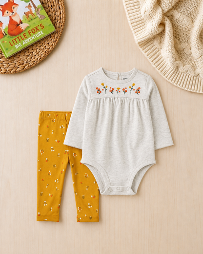 🌼 Original Carter’s Baby Girl "Wildflower Wishes" 9-Piece Baby Bundle