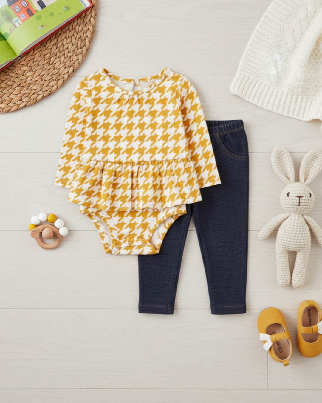 🌸 Baby Girl "Polar Pals" All-Carter’s Value Pack – 3-Piece Boutique Collection