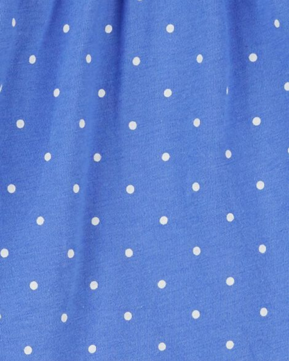 🌸 Original Carter’s Baby Girl 2-Piece Long-Sleeve & Pant Set – Periwinkle Polka Dot Floral