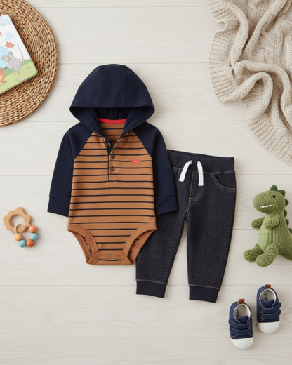 💙 Baby Boy "North Woods" All-Carter’s Value Pack – 9-Piece Boutique Mega Collection