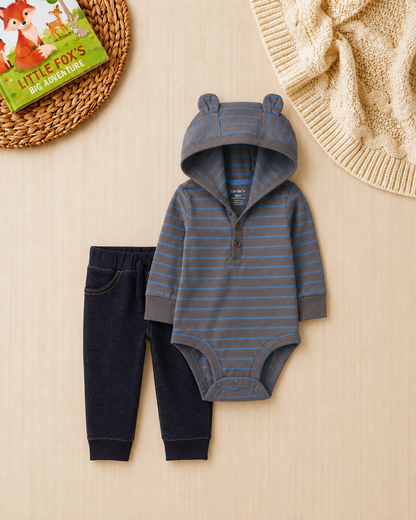💙 Baby Boy "Safari & Dino" All-Carter’s Mega Value Pack – 11-Piece Boutique Collection