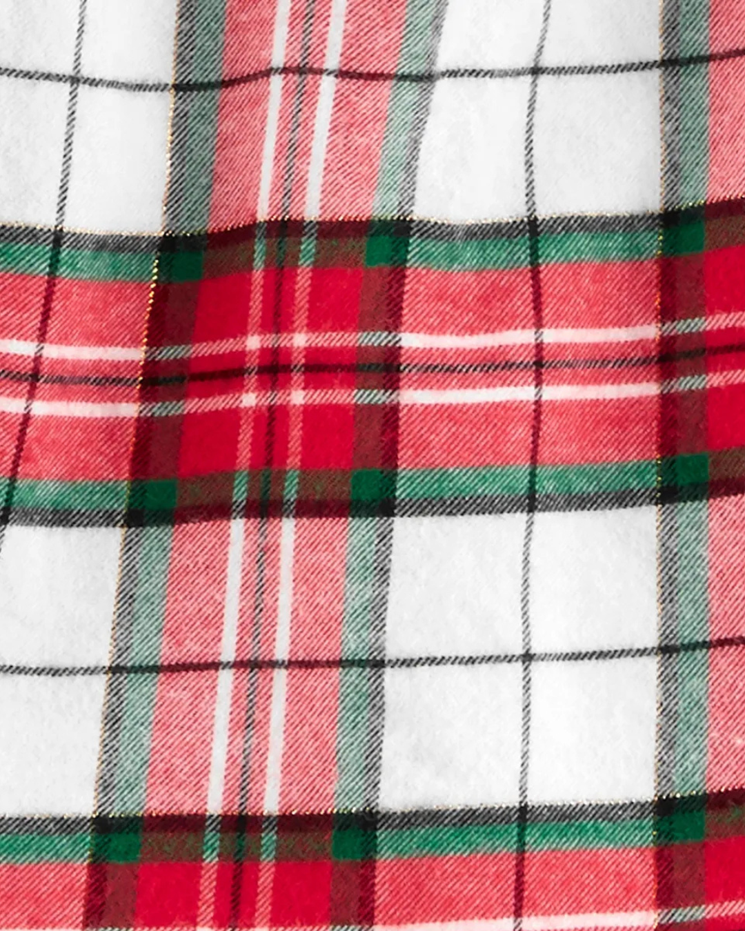 🎀 Original Carter’s Baby Girl 2-Piece Long-Sleeve Top & Pant Set – Tartan Plaid Ruffle