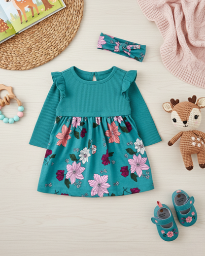 🌸 Baby Girl "Floral Heart" All-Carter’s Value Pack – 6-Piece Boutique Collection