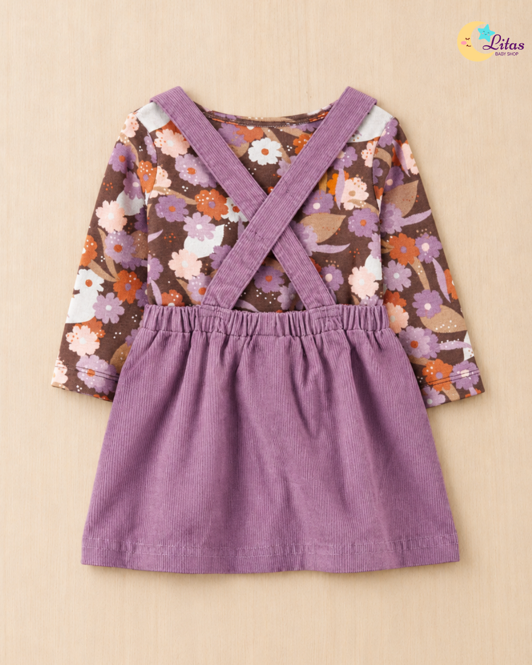 🐱Original Carter’s Baby Girl 3-Piece Dress Set with Tights – Kitty Floral