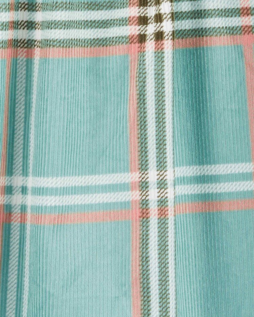 👗 Original Carter’s Baby Girl 3-Piece Dress Set with Tights – Teal Plaid