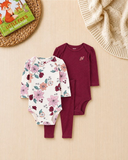 🌼 Original Carter’s Baby Girl "Wildflower Wishes" 9-Piece Baby Bundle