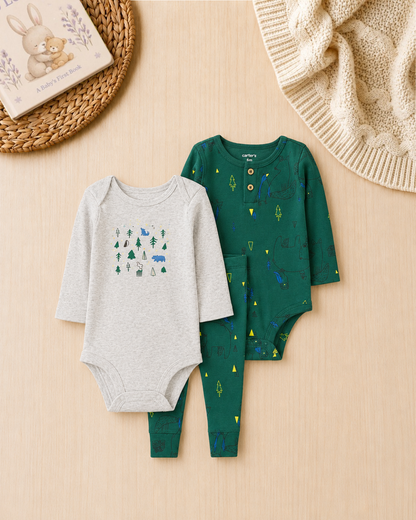 💙 Original Carter’s Baby Boy "Tiny Traveler" 8-Piece Baby Bundle
