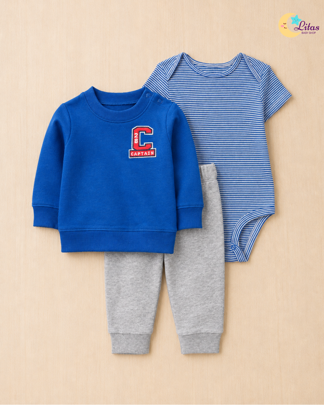 🐘Original Carter’s Baby Boy "Tiny & Wild" Deluxe Box – 13-Piece Essential Collection