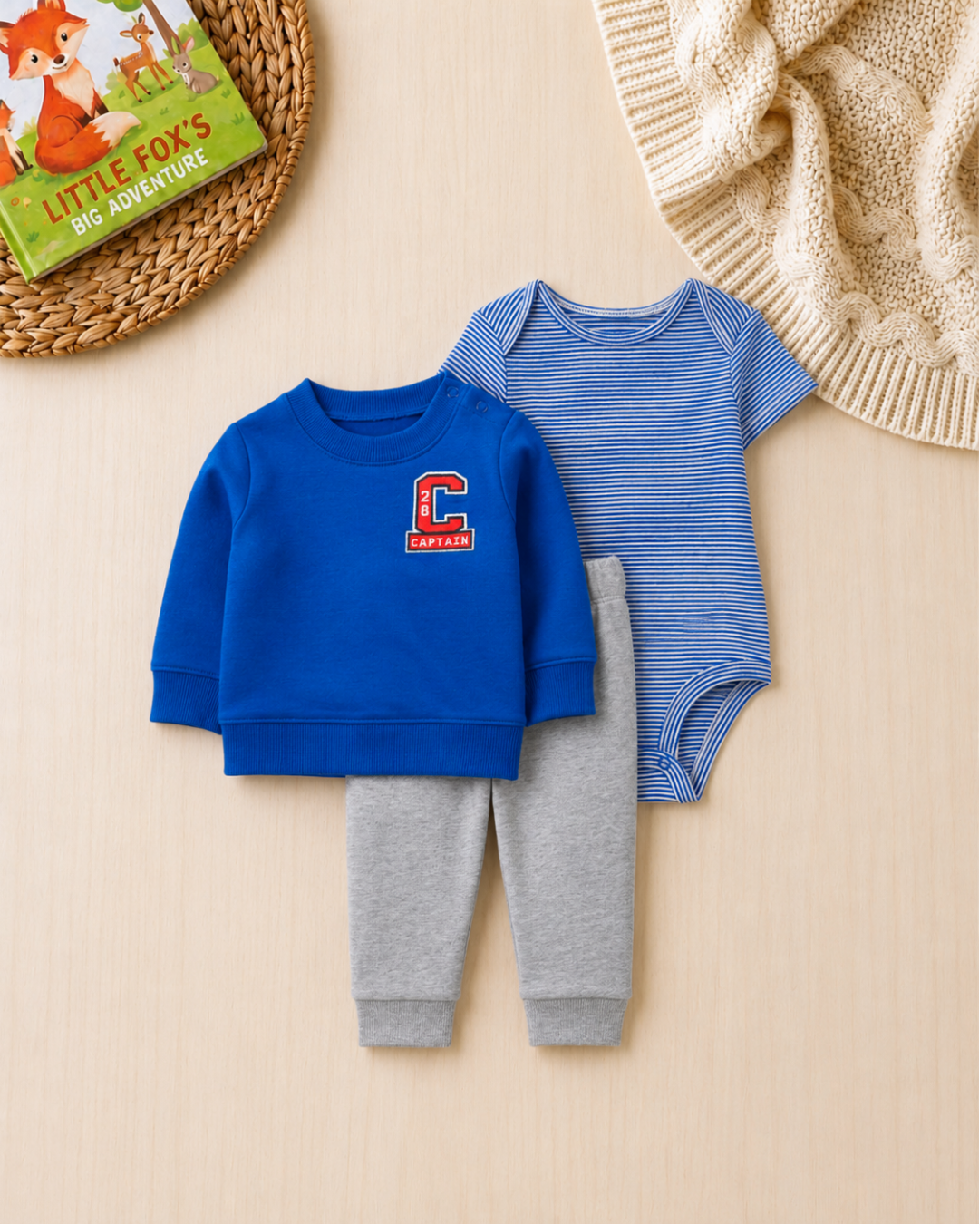 🐘 Carter’s Baby Boy "Tiny & Wild" Deluxe Gift Box – 13-Piece Essential Collection