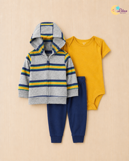 💙 Baby Boy "Big Bear" All-Carter’s Value Pack – 8-Piece Boutique Collection